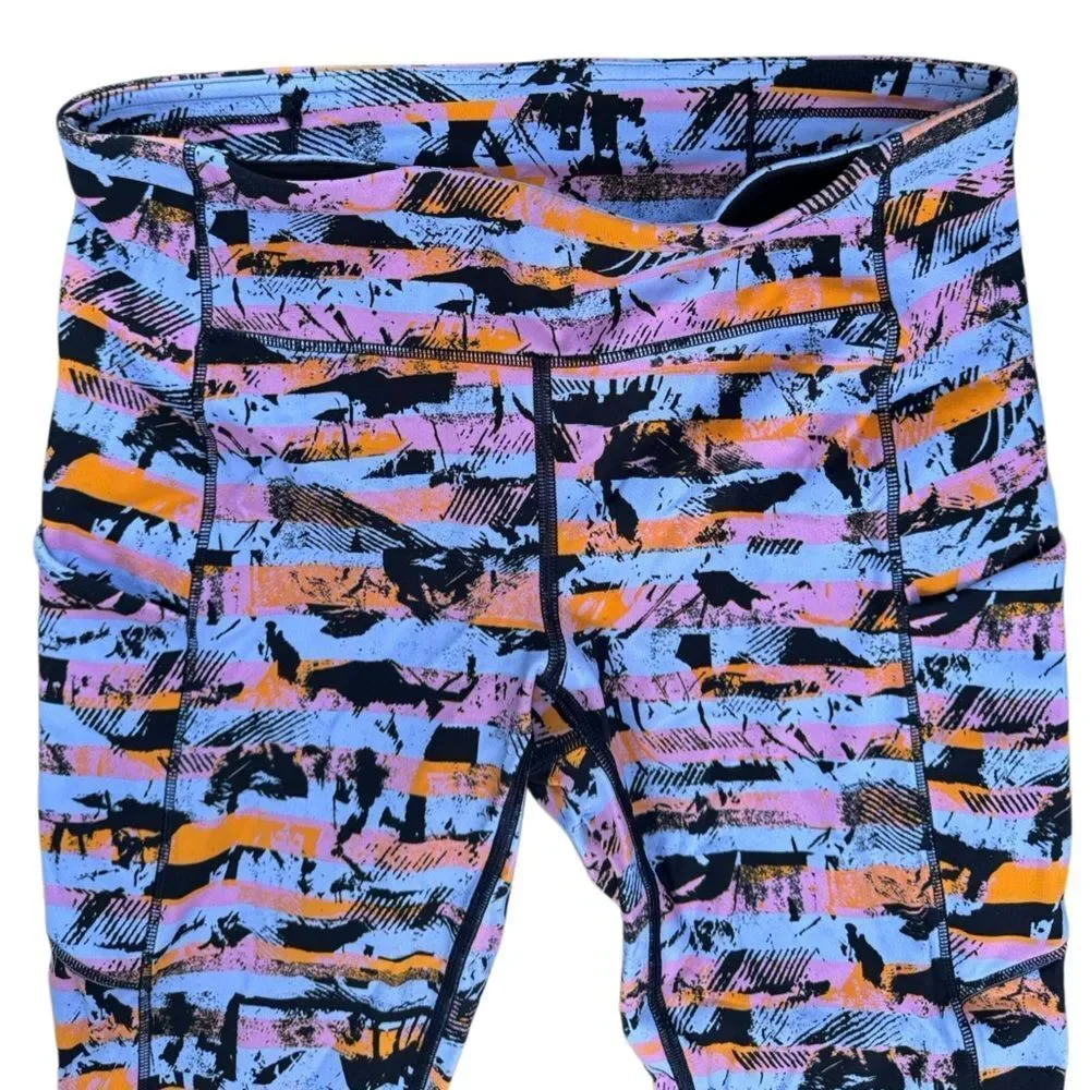 Lululemon athletica Women's Fast and Free leggings in Inversion Multi Size 6